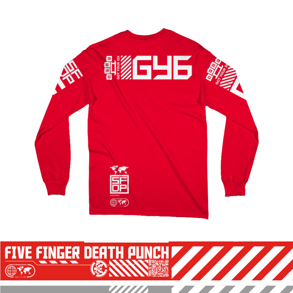 GY6 Red Long Sleeve Tee - Image 3