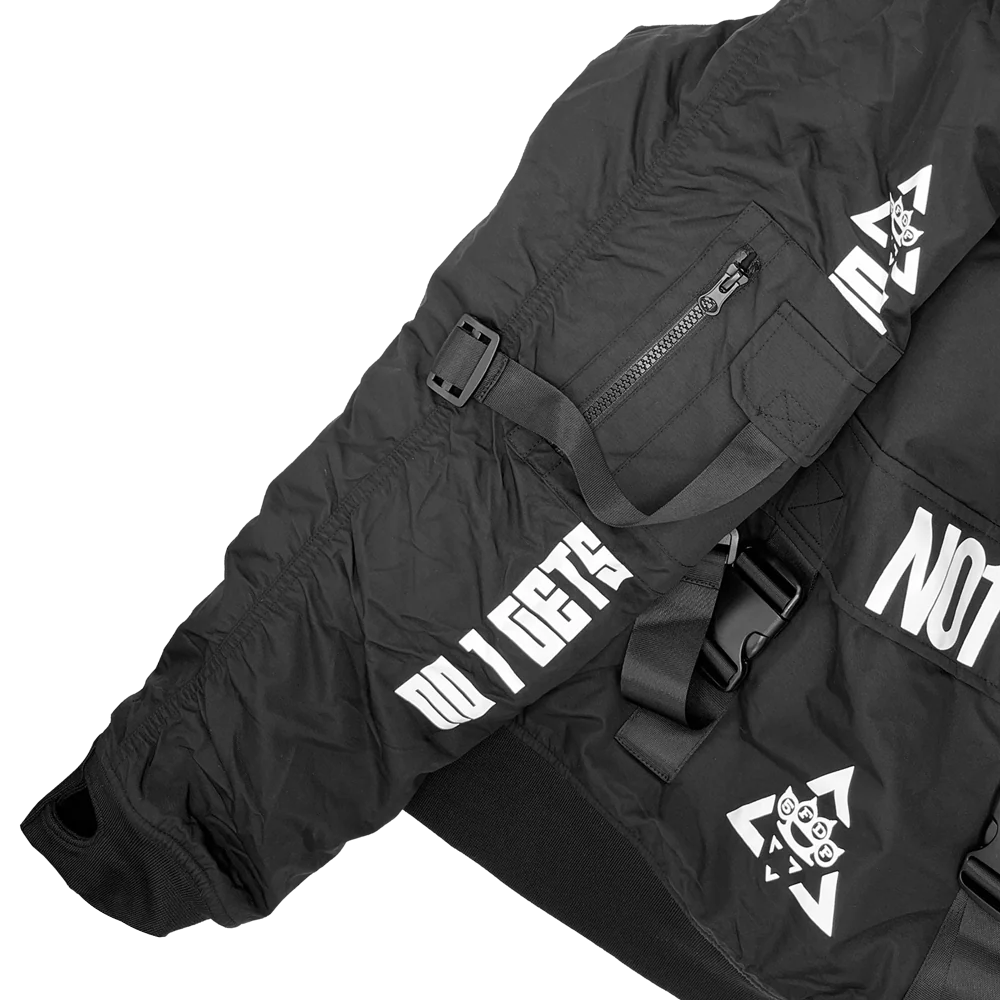 GY6 Tech Bomber Jacket - Black - Image 11