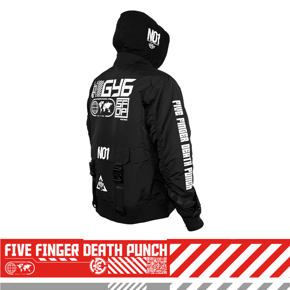 GY6 Tech Bomber Jacket - Black - Image 5