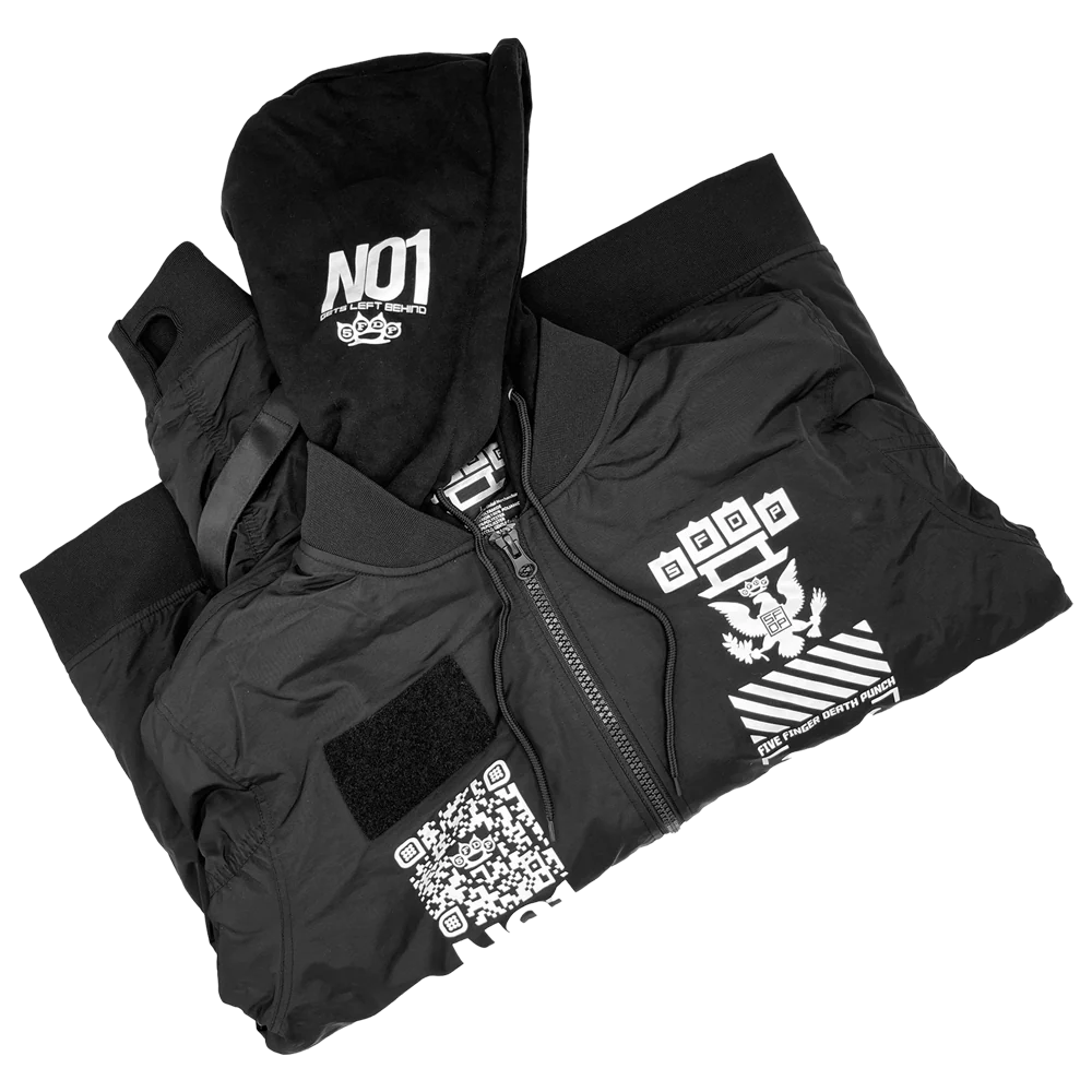 GY6 Tech Bomber Jacket - Black - Image 7