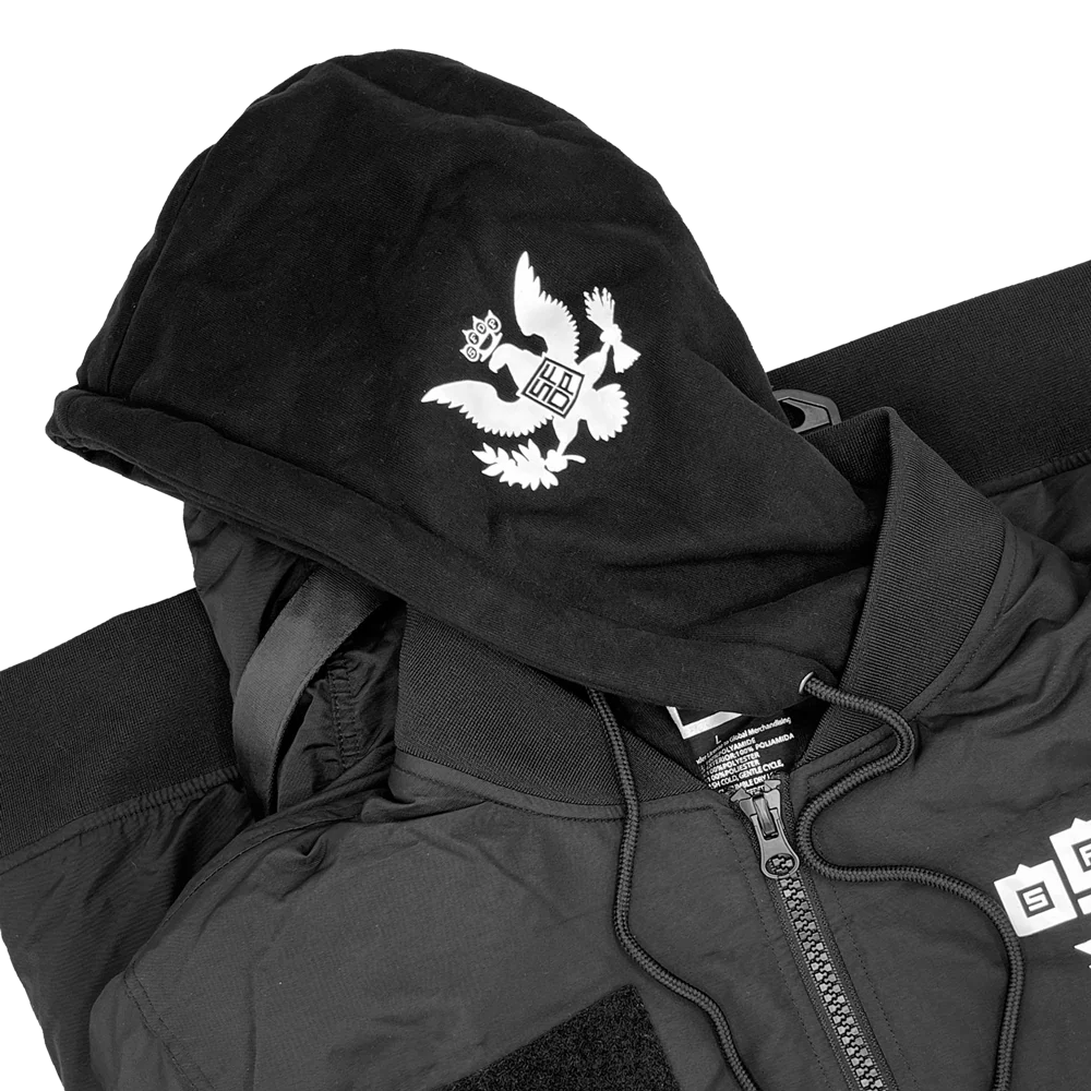GY6 Tech Bomber Jacket - Black - Image 8