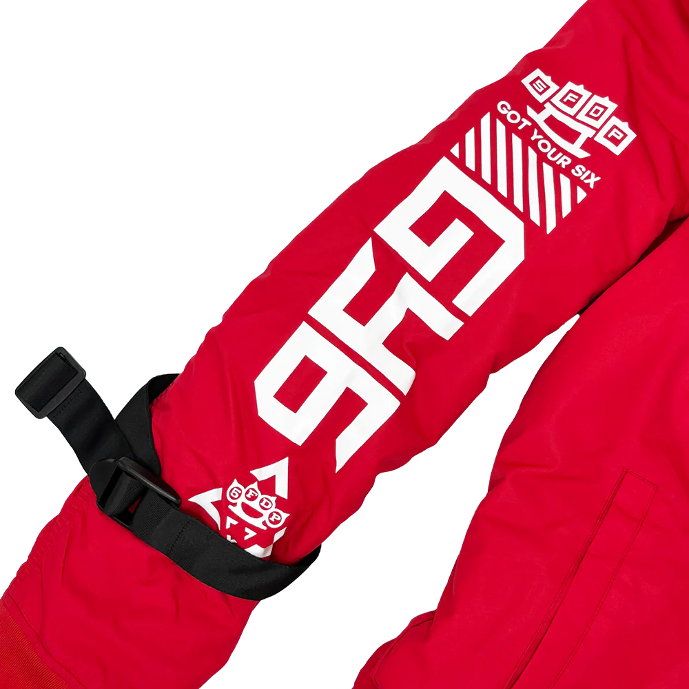 GY6 Tech Bomber Jacket - Red - Image 10