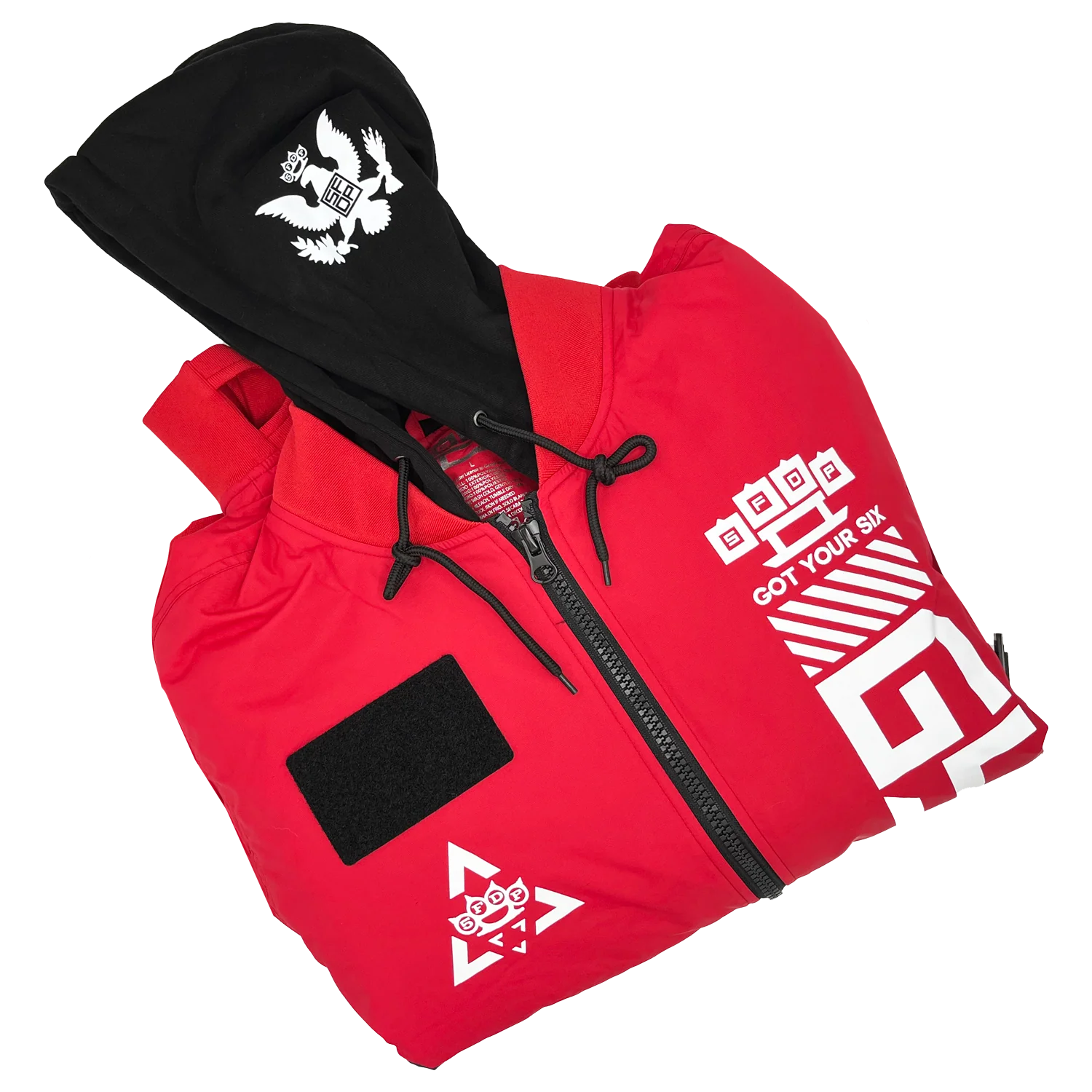 GY6 Tech Bomber Jacket - Red - Image 7