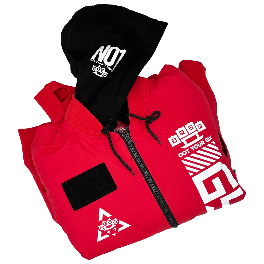 GY6 Tech Bomber Jacket - Red - Image 9