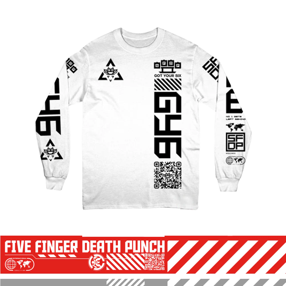 GY6 White Long Sleeve Tee - Image 3